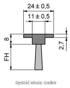 Elastyczna uszczelka szczotkowa MINK FBL2408A