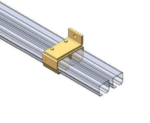 Podwójny uchwyt ścienny szyny NIKO 23.B31, ocynk