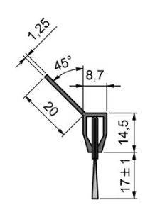 Antyelektrostatyczna uszczelka szczotkowa MINK ABL20205