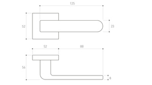 Klamka drzwiowa Metal-Bud RIO K