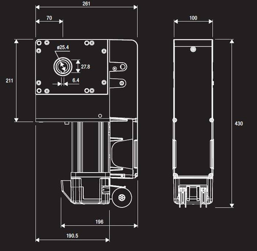 Zestaw do bramy garażowej BENINCA KVN.M20