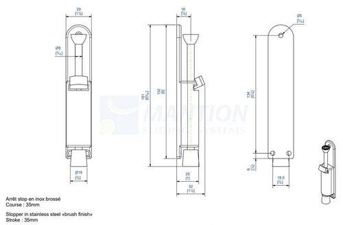 Przytrzymywacz drzwiowy MANTION 1311N