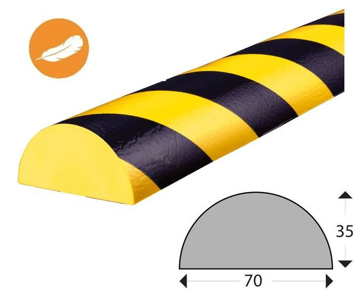 Elastyczny profil ostrzegawczo-ochronny KNUFFI typ C+ SOFT (1000 mm)