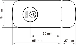 Zamek wierzchni LOB TB62