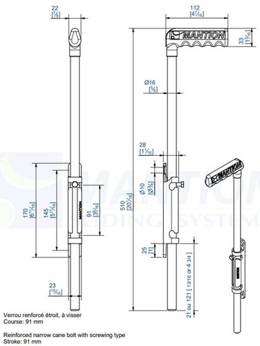 Wzmocniona blokada drzwiowa MANTION 1316E