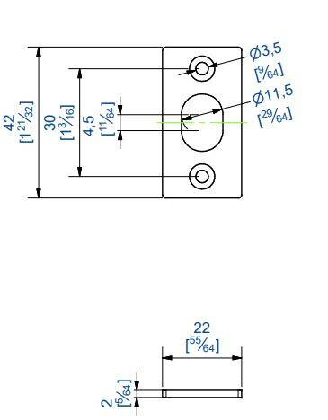 Gniazdo zatrzasku okiennego MANTION 1317G