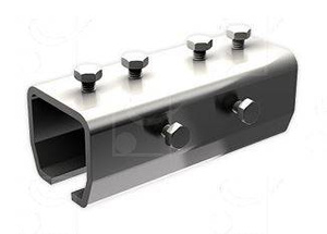 Łącznik szyny MANTION 9031MXA4, stal kwasoodporna AISI 316