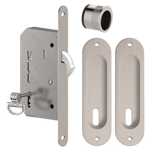 Zamek wpuszczany hakowy Metal-Bud, owalny