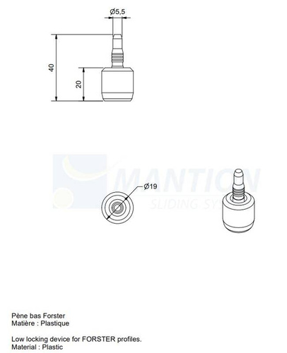 Dolna śruba MANTION GJ10530FO
