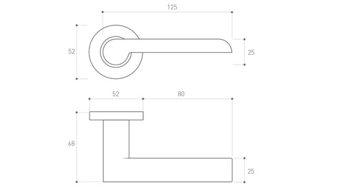 Klamka drzwiowa Metal-Bud PANDORA