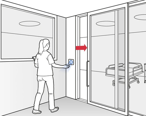 Bezdotykowy przełącznik BIRCHER CleanSwitch Basic, bez sygnalizacji LED