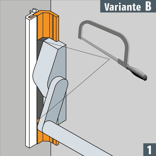 Profil montażowy PLANET LP1 do drzwi ewakuacyjnych