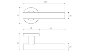 Klamka drzwiowa Metal-Bud ELEKTRA