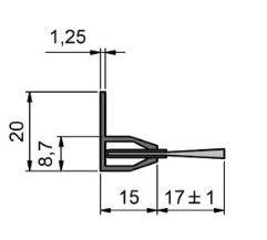 Antyelektrostatyczna uszczelka szczotkowa MINK ABL20115