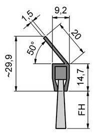 Uszczelka szczotkowa MINK STL2025
