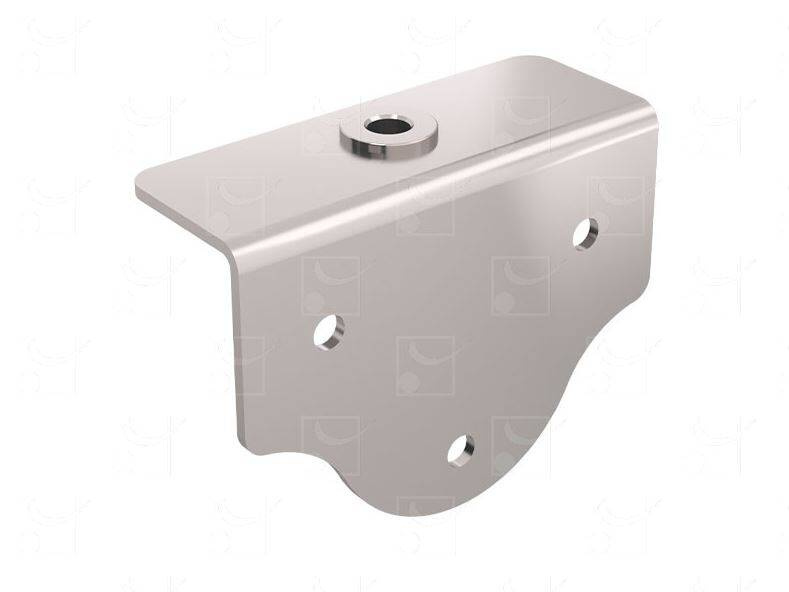 Boczna płytka montażowa do skrzydeł drewnianych MANTION 0027XA2, stal nierdzewna AISI 304