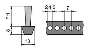 Szczotka na pasie klinowym MINK BKR138