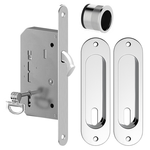 Zamek wpuszczany hakowy Metal-Bud, owalny