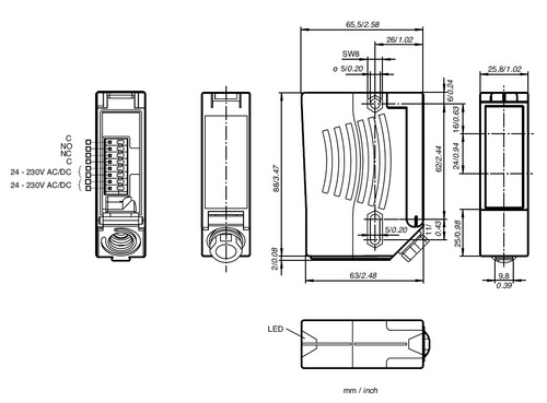 Odblaskowa bariera świetlna BIRCHER LBGate R25 (212063)