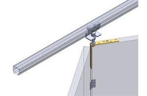 Górny narożnik do skrzydeł drewnianych NIKO 25.F94, ocynk