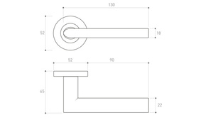 Klamka drzwiowa Metal-Bud SUPRA