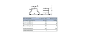 Uchwyt mocujący dolnej szyny NIKO 34.B00