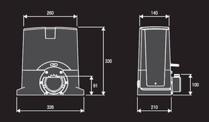 Napęd do bram przesuwnych BENINCA BULL5M