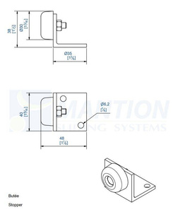 Stoper MANTION 1086, ocynk