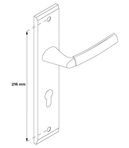 Wewnątrz klatkowy klamko-pochwyt drzwiowy Metal-Bud ZEUS
