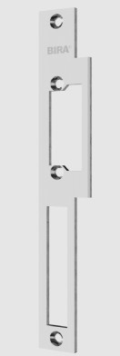 Blacha płaska, zamknięta do elektrozaczepów BIRA OK-C3, stal nierdzewna