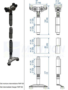 Zestaw środkowego wózka jezdnego MANTION GJ10430IH