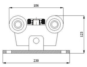 Wózek do bramy W-5M-70