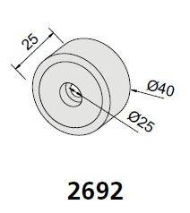 Stoper MANTION 2692, kauczuk