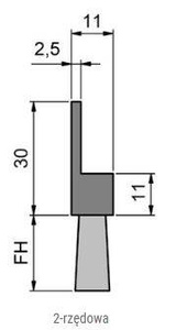 Elastyczna uszczelka szczotkowa MINK FBL6050