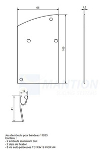 Komplet zaślepek do maskownicy MANTION 11266