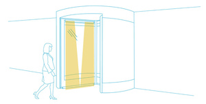 Aktywny czujnik podczerwieni BIRCHER TopScan I, 350 mm - 1000 mm