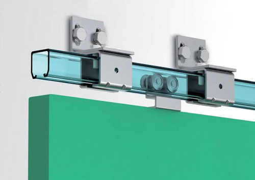 Wózek 4-kołowy gięty IBFM do szyny nośnej 33x34 mm, typ 338/4 z trzpieniem gwintowanym M8