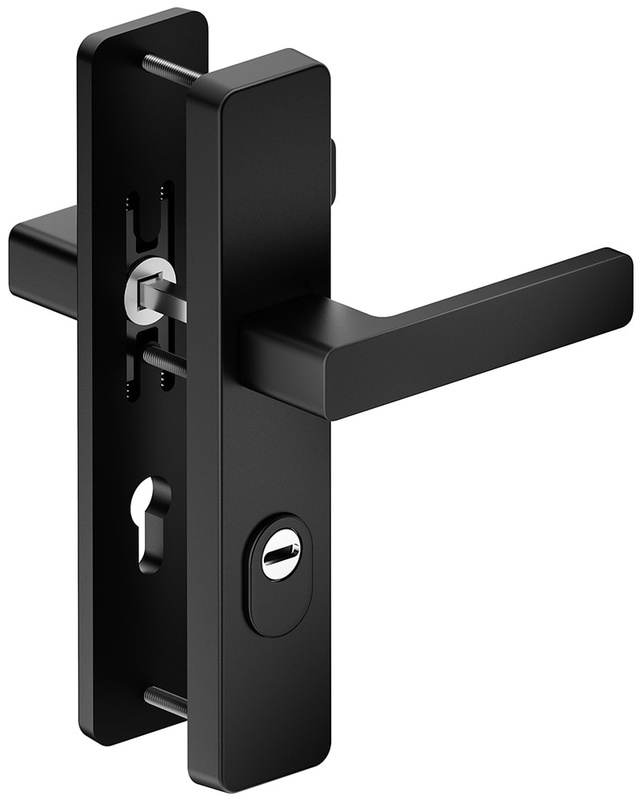 Klamka drzwiowa METAL-BUD ATLAS 92 mm - widok z góry