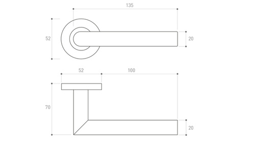 Klamka drzwiowa Metal-Bud NOVA