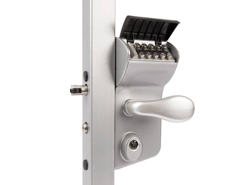 Nawierzchniowy zamek kodowany mechanicznie Locinox VINCI V2  LMKQ na profil kwadratowy 40-60 mm