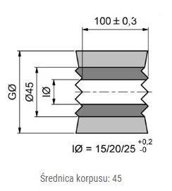 Segment szczotkowy MINK Zick-Zack ZZB45