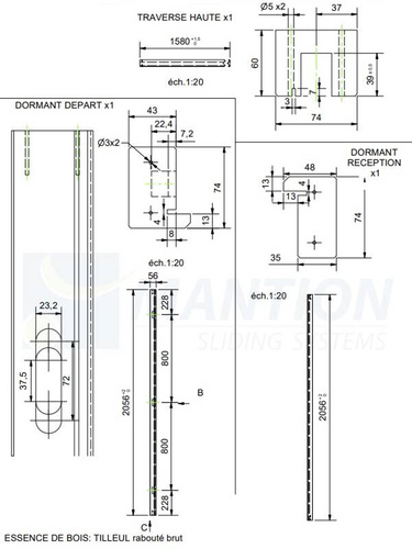 Drewniana ościeżnica MANTION SFOLD-F