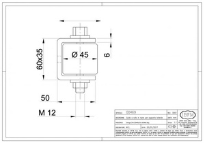 Nylonowy prowadnik rolkowy z podporą boczną IBFM, typ 469