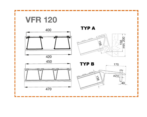 Ciężka rampa najazdowa do pojazdów budowlanych ALTEC VFR 120 (120.00.001)