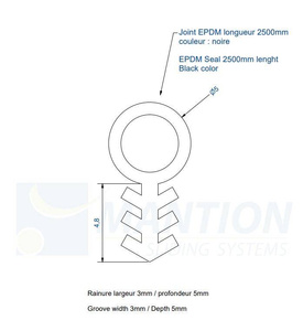 Uszczelka MANTION 66JC5/250, EPDM