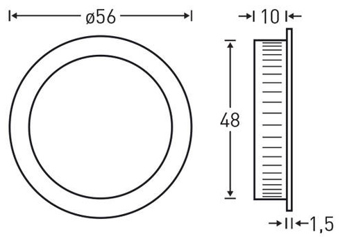 Uchwyt wpuszczany Metal-Bud PREMIUM okrągły