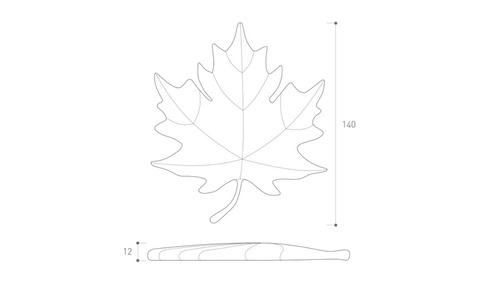 Odbojnik - stoper drzwiowy Metal-Bud Liść