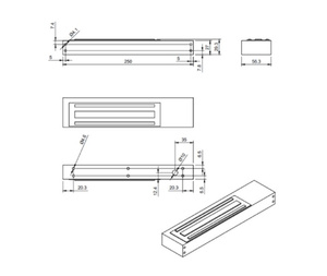 Zwora elektromagnetyczna BIRA Hartte MG350SR, siła trzymania 350 kg