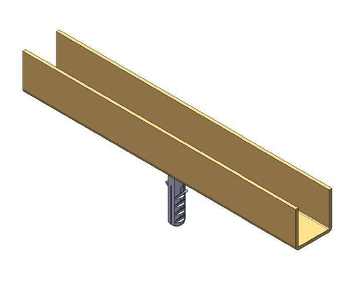 Dolna szyna prowadząca NIKO 33.002, ocynk