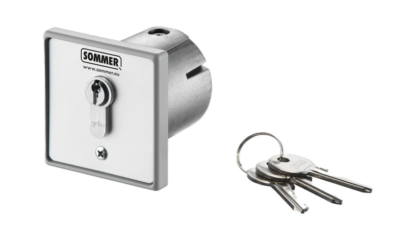 Podtynkowy włącznik kluczykowy w obudowie metalowej z wkładką SOMMER S12766-00001